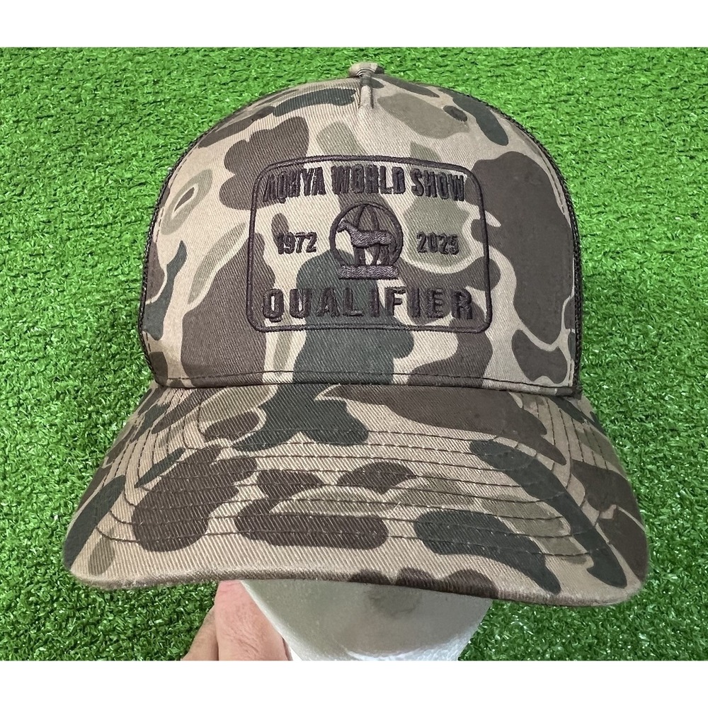 AQHA American Quarter Horse Association Hat Duck Camo Trucker Hat Horse Patch